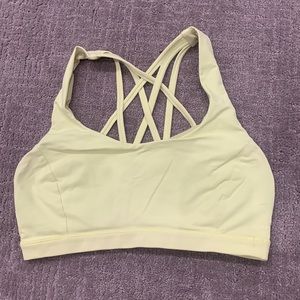 lululemon yellow sports bra